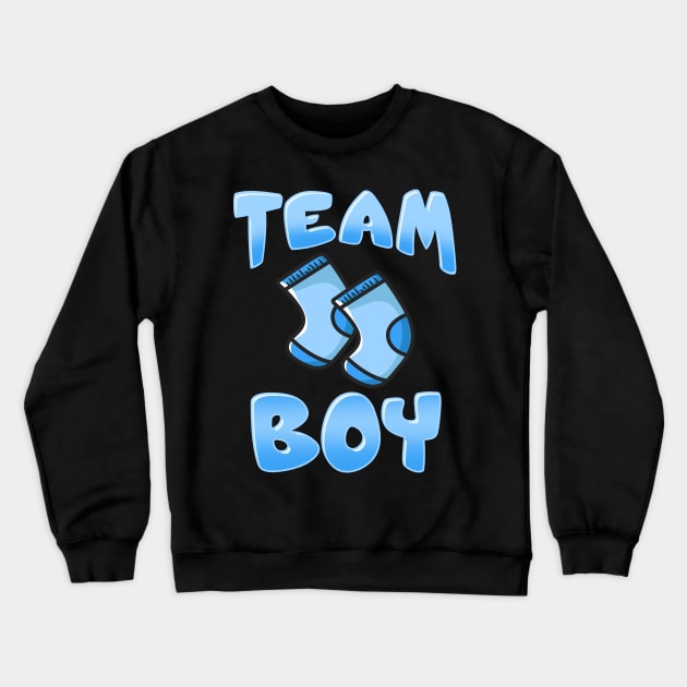 Team Boy - Pregnancy Announcement - Baby Shower Crewneck Sweatshirt by biNutz